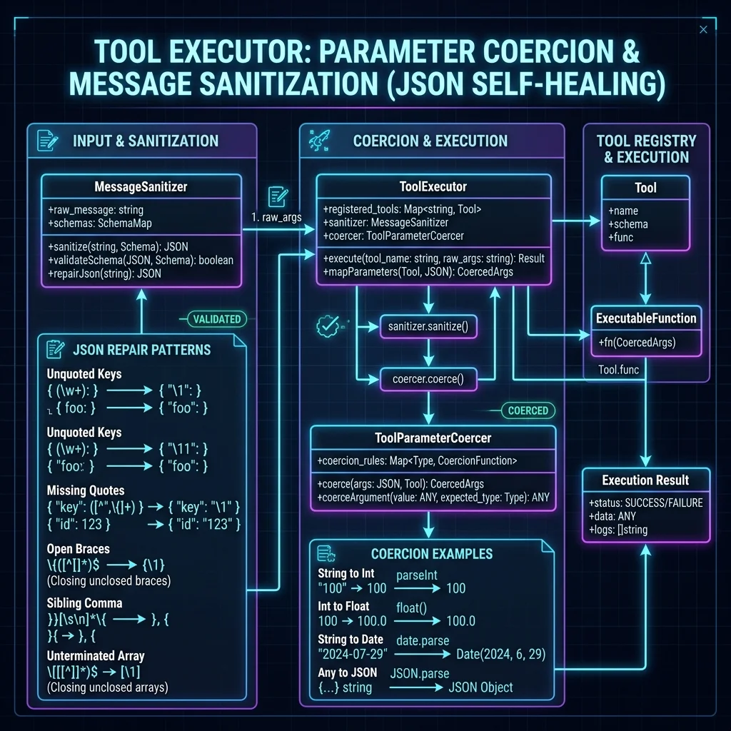 Parameter Coercion and JSON Self-Healing UML