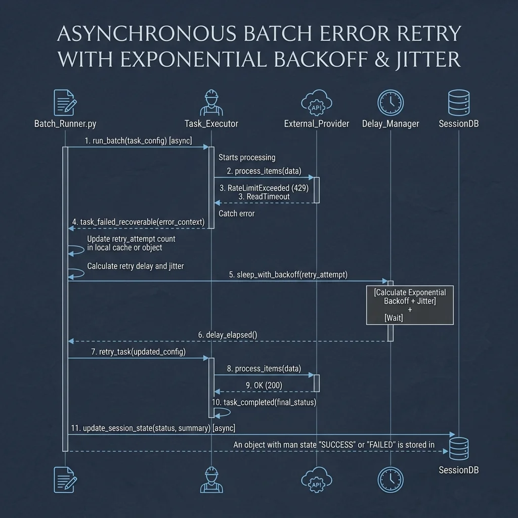 UML batch retry backoff